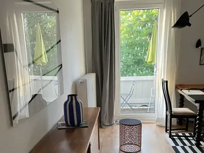 Wohnzimmer-Balkonzugang