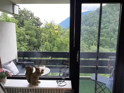 Ausblick auf die Loggia