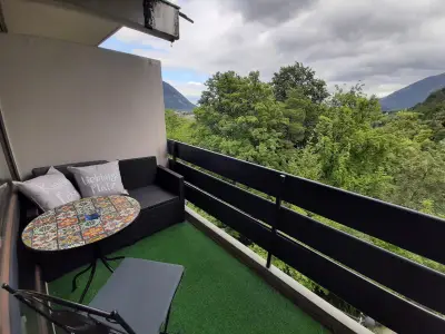 Loggia mit gemütlicher Sitzecke