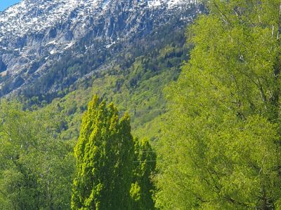 Blick zu den Bergen