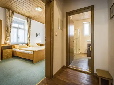 Blick in das Schlafzimmer