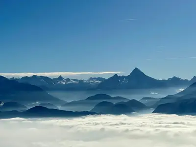 Blick von den Bergen