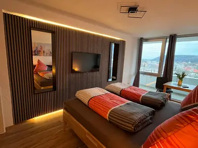 Ferienwohnung Alpenpanorama Schlafzimmer