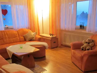 FeWo SÜD Wohnzimmer  Schlafsofa