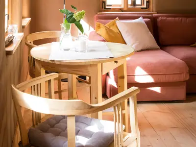 Steinbrecherstube - Wohnzimmer mit Essbereich