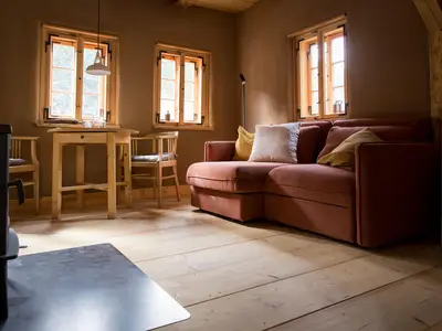 Steinbrecherstube - Wohnzimmer mit Essbereich