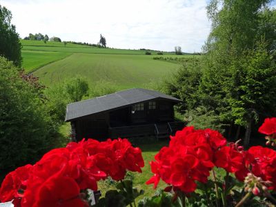 Ferienwohnung Heger Bad Steben, Blick vom Balkon-