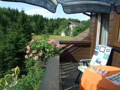 Ferienwohnung Heger Bad Steben, Balkon "Zum Seifengrund"