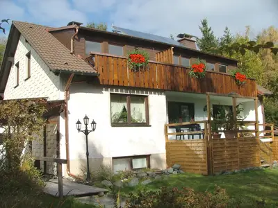 Ferienwohnung Heger Bad Steben, Gartenansicht