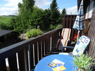 Ferienwohnung Heger Bad Steben, Balkon "Zur Hügelwiese"