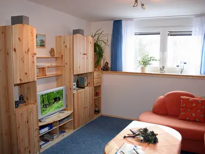 Ferienwohnung Heger Bad Steben, Wohnzimmer "Zur Hügelwiese"