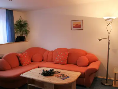 Ferienwohnung Heger Bad Steben, Wohnzimmer -"Zur Hügelwiese"