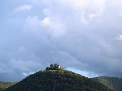 Blick auf Burg Hohenurach