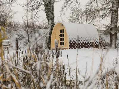 Sauna im Schnee