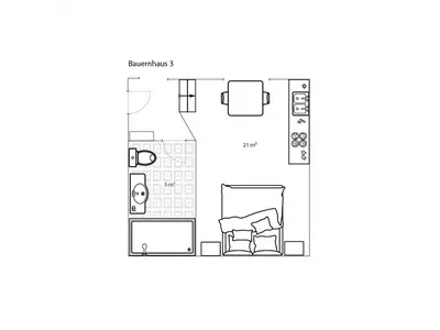 Raumplan Bauernhaus 3
