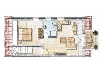 Ferienwohnung für 2 Personen (43 m²) in Baltrum 7/10