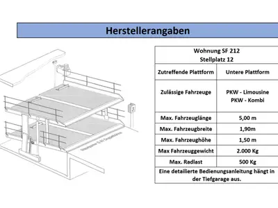 Tiefgaragenplatz