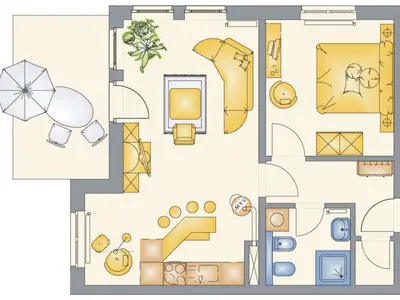 Ferienwohnung für 2 Personen (49 m²) in Bansin (Seebad) 7/8