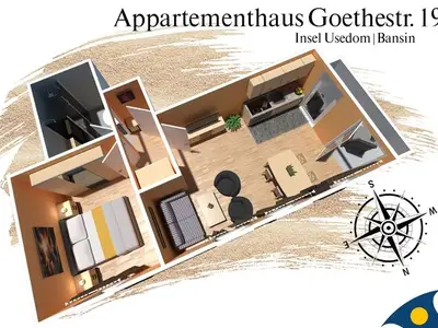 Ferienwohnung für 4 Personen (40 m²) in Bansin (Seebad) 7/10