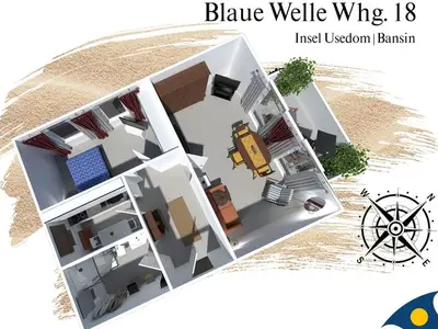 Ferienwohnung für 4 Personen (50 m²) in Bansin (Seebad) 5/10