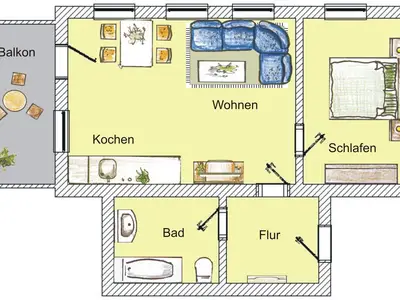 Ferienwohnung für 4 Personen (45 m²) in Bansin (Seebad) 9/9