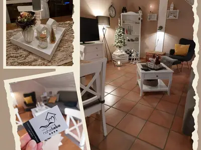 Wohnzimmer Traumblick in der Adventszeit