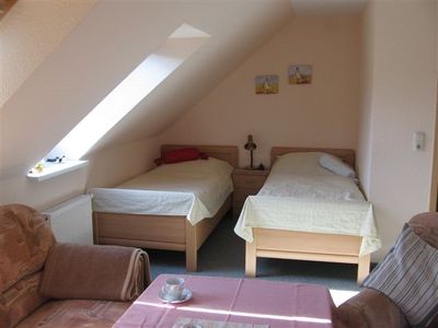 Wohn/Schlafbereich mit 2 Einzelbetten
