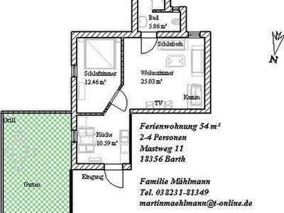 Ferienwohnung für 4 Personen (54 m²) in Barth 5/10