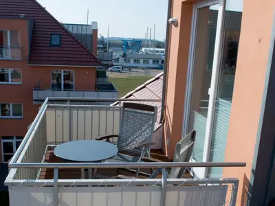 Blick vom Balkon vor dem Wohnzimmer