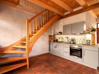 Wohnküche Treppe