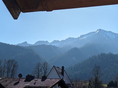 Blick von Balkon auf Dreisesselberg