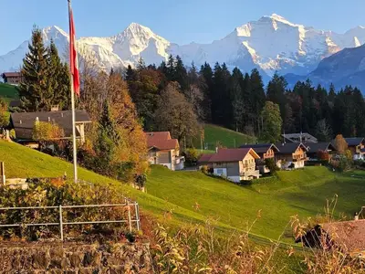 Aussicht zu Eiger, Mönch, Jungfrau