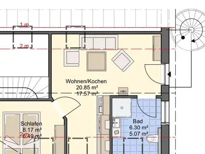 Ferienwohnung für 2 Personen (30 m²) in Beckdorf 6/10