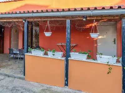 outside