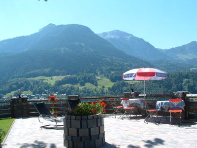 Terrasse mit Kehlstein Blick