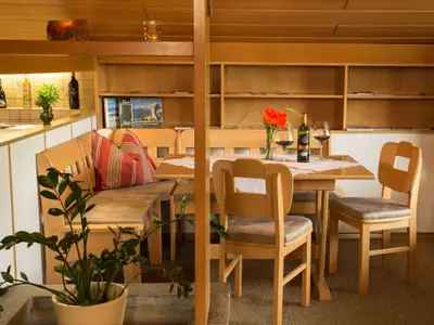 Die gemütliche Essecke mit herrlichem Panormablick