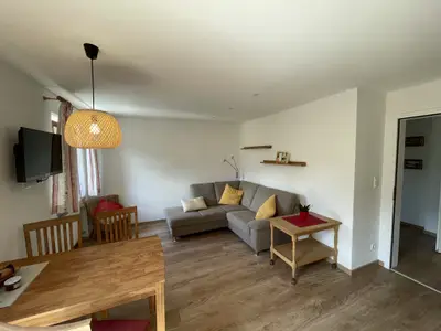 Blick auf das Sofa