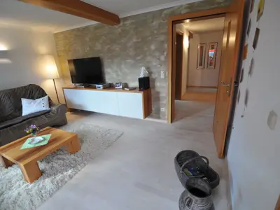 Wohnzimmer mit Watzmannblick