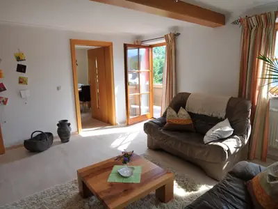 Wohnzimmer mit Watzmannblick