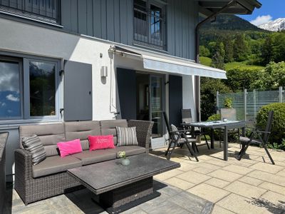 Terrasse und Lounge Bergpanorama