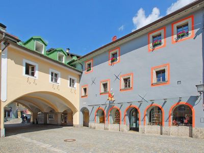 Unser Haus - Frontansicht von der Fußgängerzone.