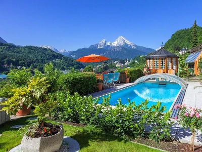 Pool mit Watzmannblick