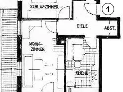 Grundriss Ferienwohnung Nr. 1