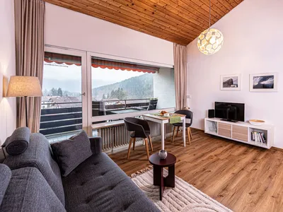 Wohnbereich Ferienwohnung Bergliebe