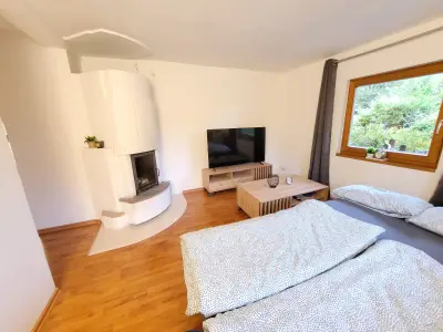 Wohnzimmer mit Schlafsofa