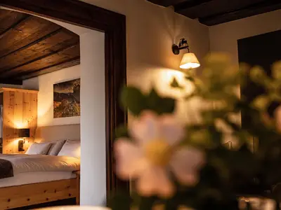 Blick ins Schlafzimmer Hofmusikerhaus 1
