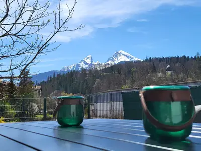 Terrasse mit Watzmannblick