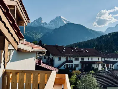 Blick auf den Watzmann vom großen Balkon