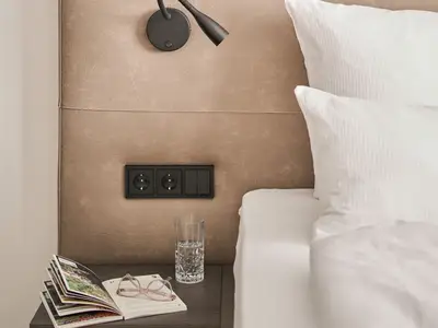 Schlafzimmer mit Doppelbett Fewo Sunshower