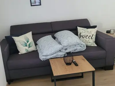 Schlafsofa eingeklappt